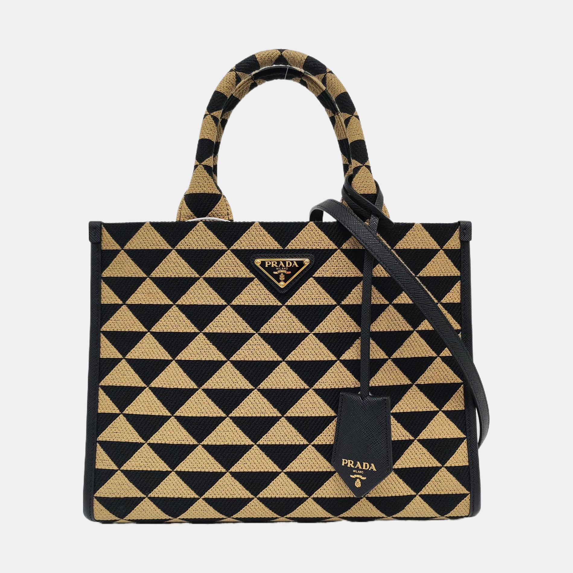 Authenticated pre-owned  Symbole Fabric Brown - Tote Bag at Looply