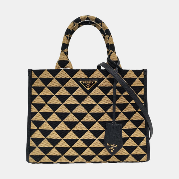 Authenticated pre-owned  Symbole Fabric Brown - Tote Bag at Looply