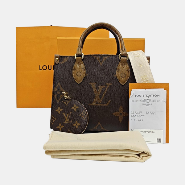 ONTHEGO PM Monogram Coated Canvas Brown