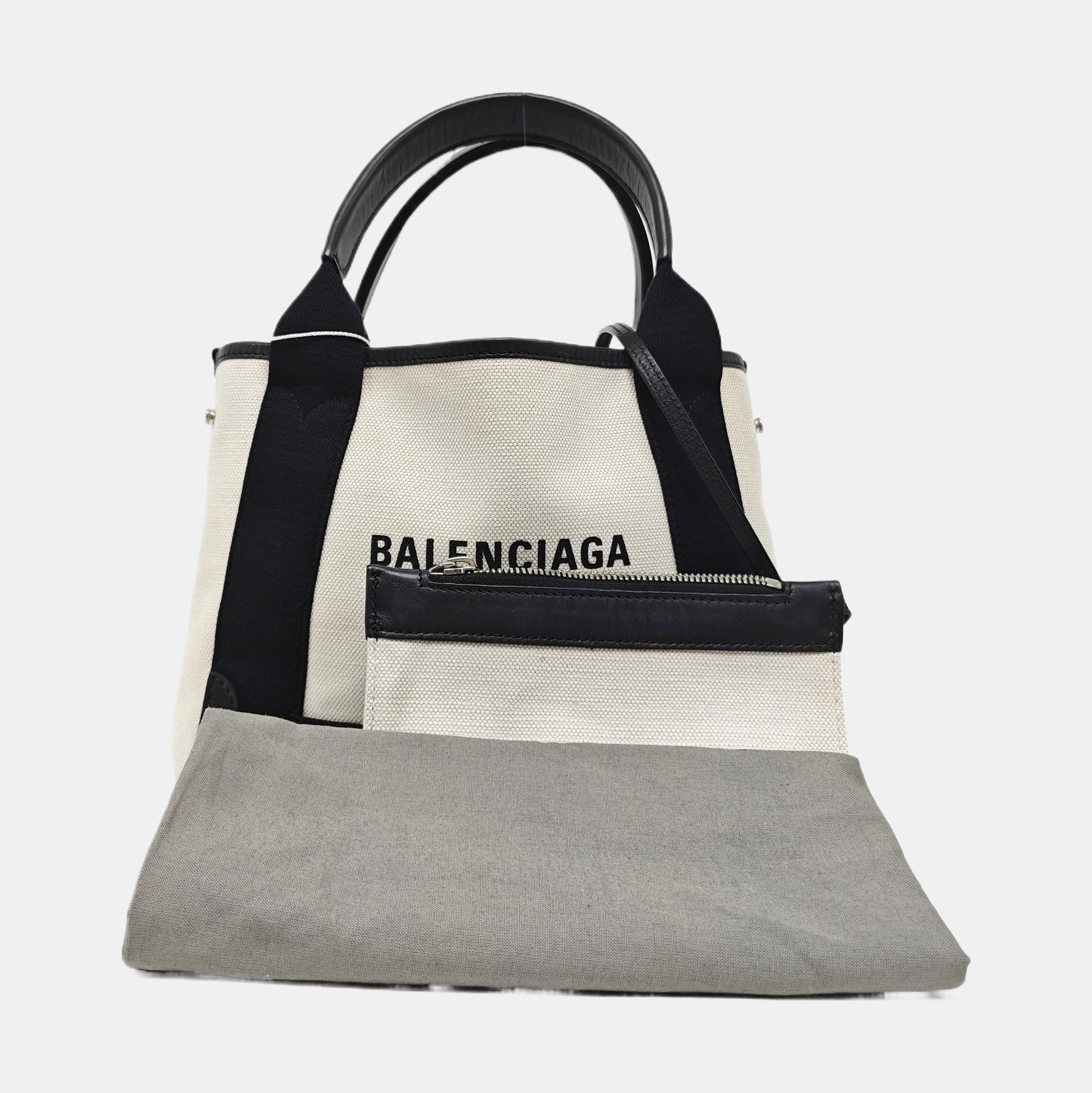 Navy Mini Canvas White
