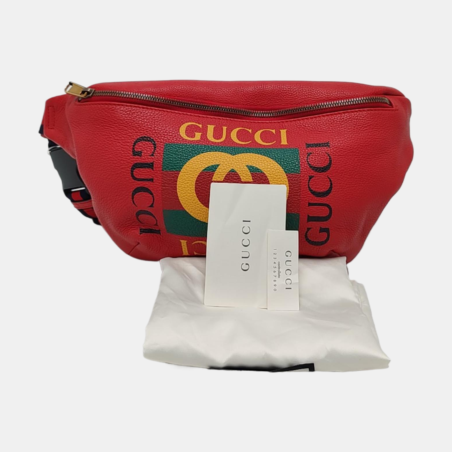 Print Large Calfskin Red