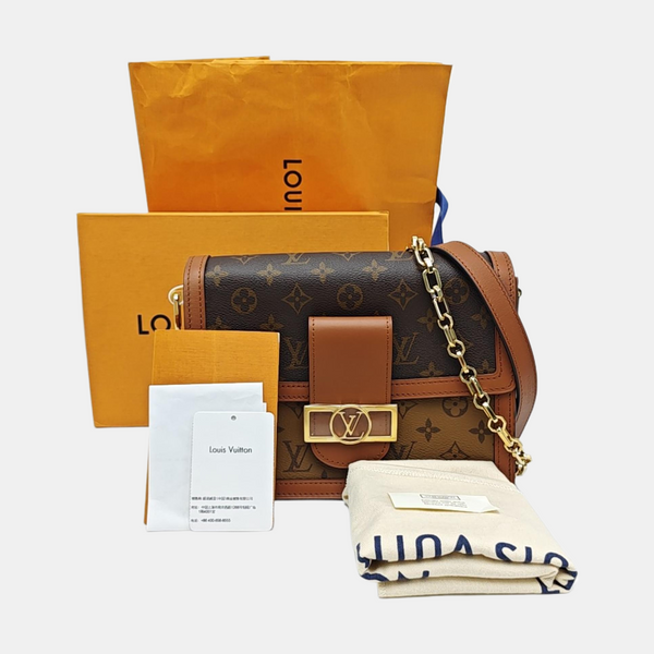 DAUPHINE MM Monogram Coated Canvas Brown