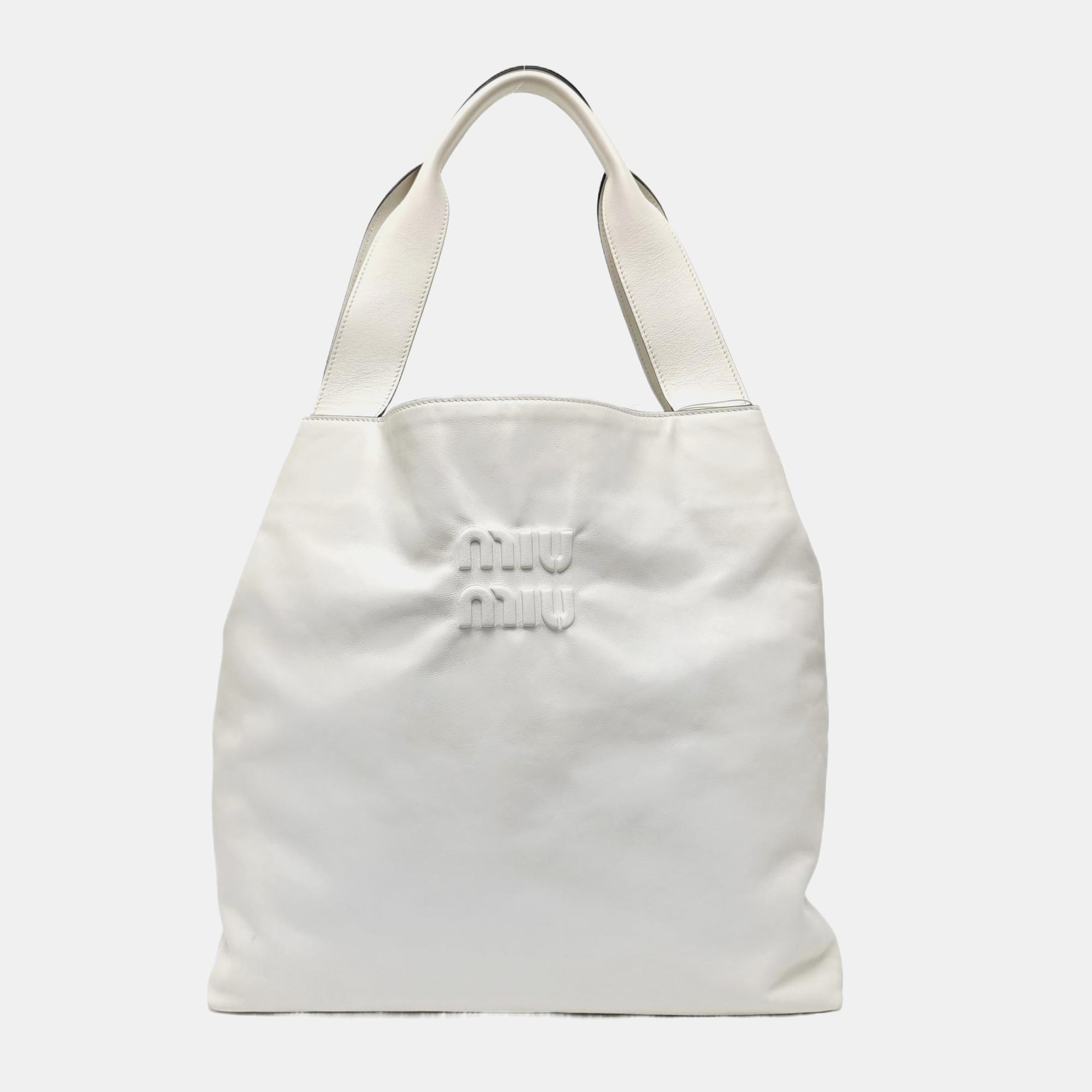 Calfskin Shoulder Bag White