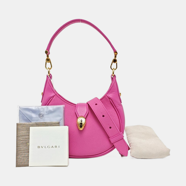 SERPENTI ELLIPSE Small Calfskin Red