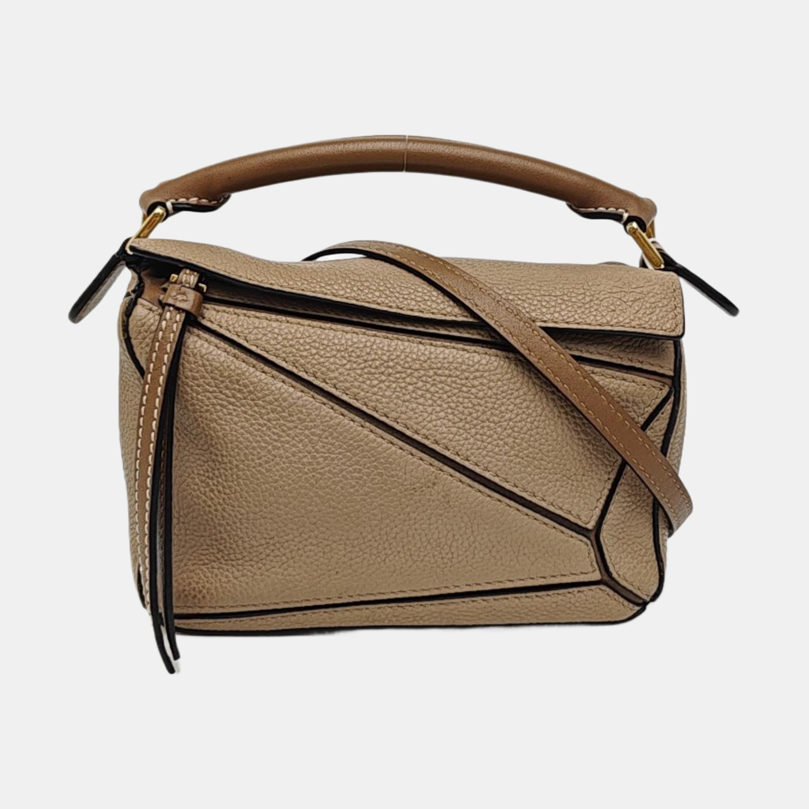 Puzzle Mini Calfskin Beige
