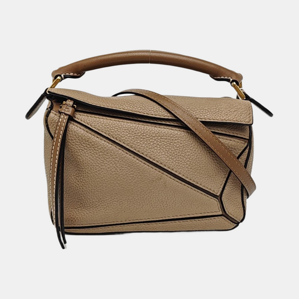 Puzzle Mini Calfskin Beige
