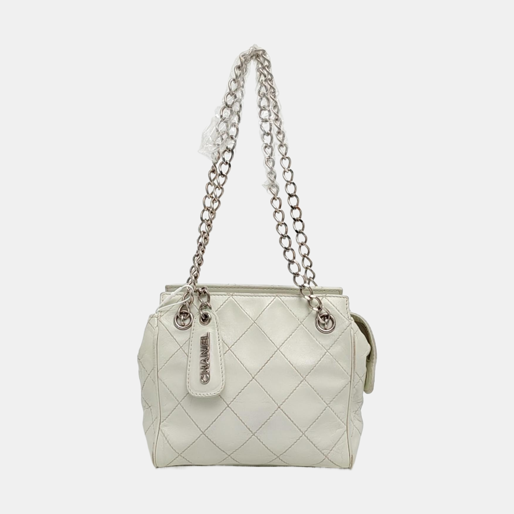 Quilted Lambskin White
