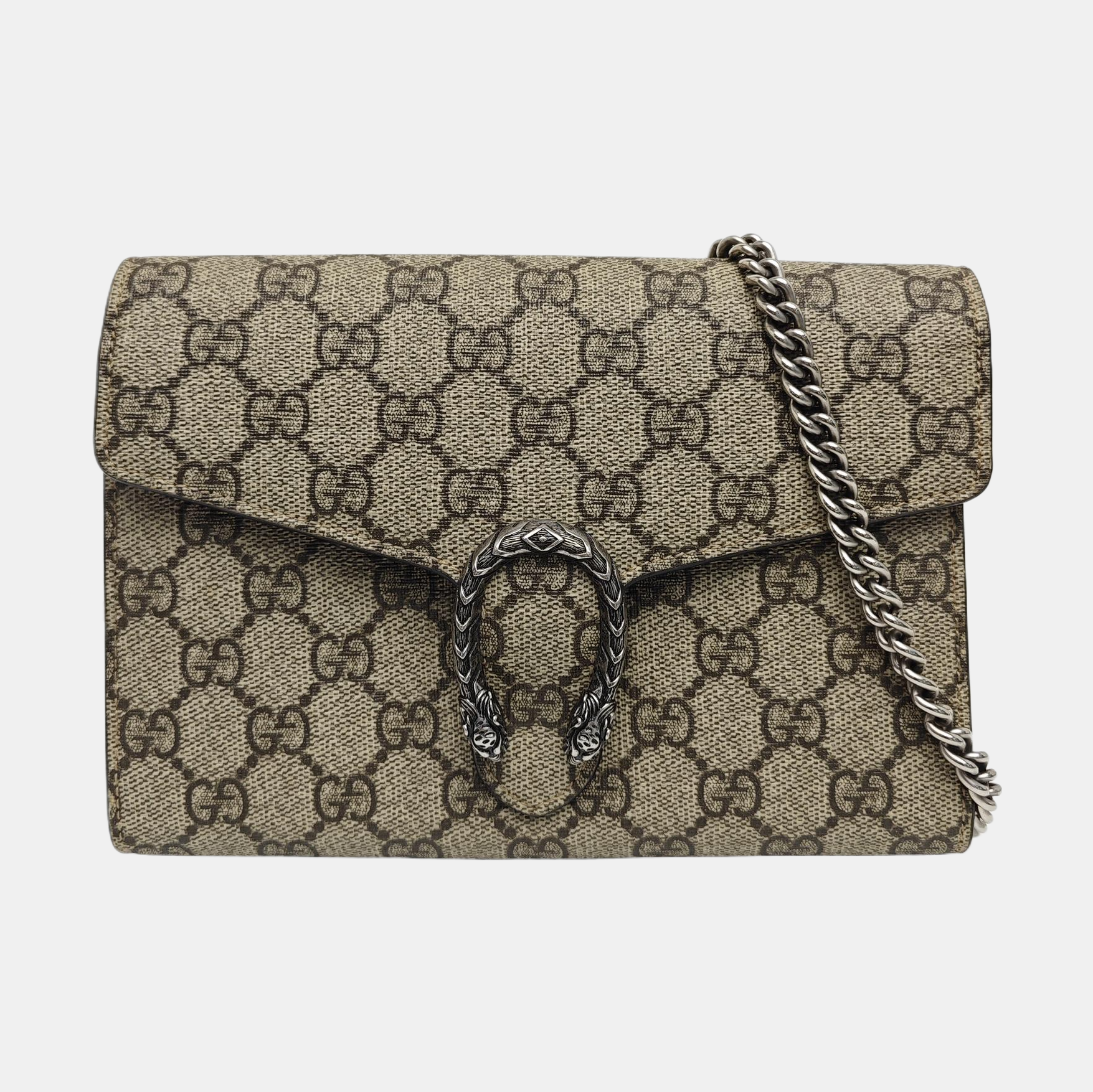 Dionysus Mini Monogram Coated Canvas Black