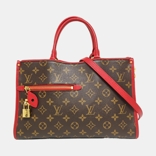 POPINCOURT PM Monogram Coated Canvas Brown