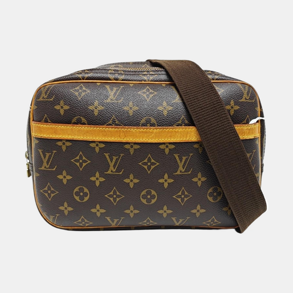 REPORTER Monogram Coated Canvas Brown
