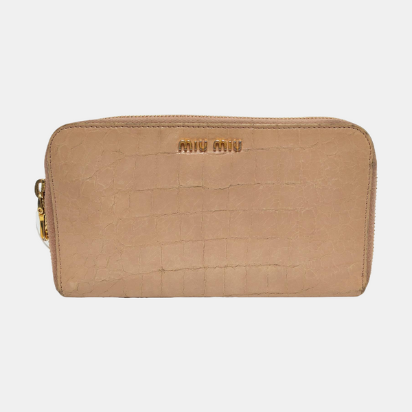 Leather Wallet Pink
