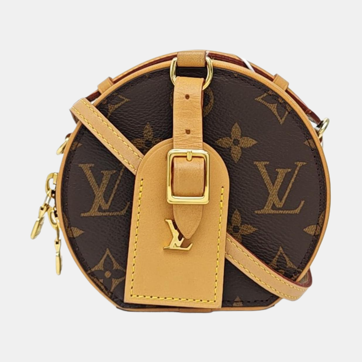 BOITE CHAPEAU Mini Monogram Coated Canvas Brown