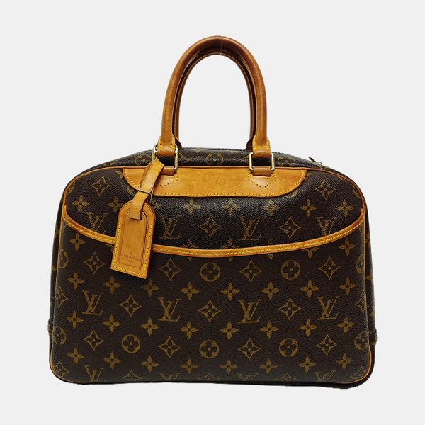 DEAUVILLE MM Monogram Coated Canvas Brown