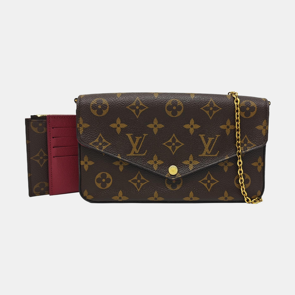FÉLICIE Monogram Coated Canvas Brown