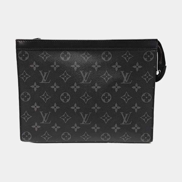 Pochette Voyag MM Monogram Coated Canvas Black