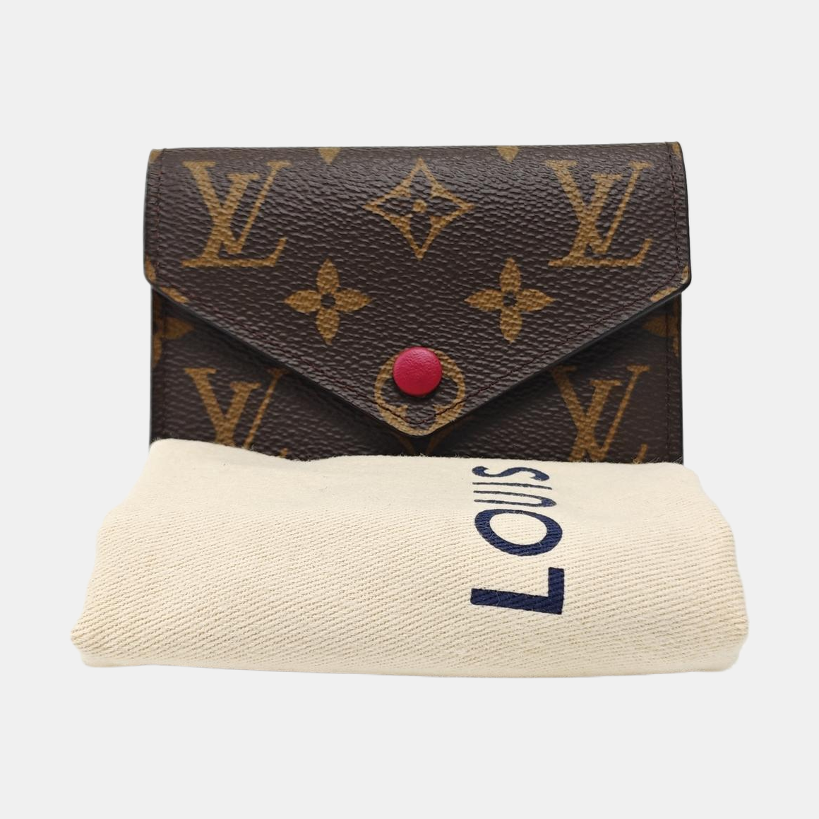 VICTORINE Monogram Coated Canvas Brown Wallet