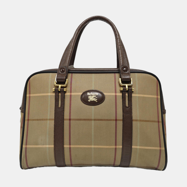 Canvas Top Handle Bag Beige