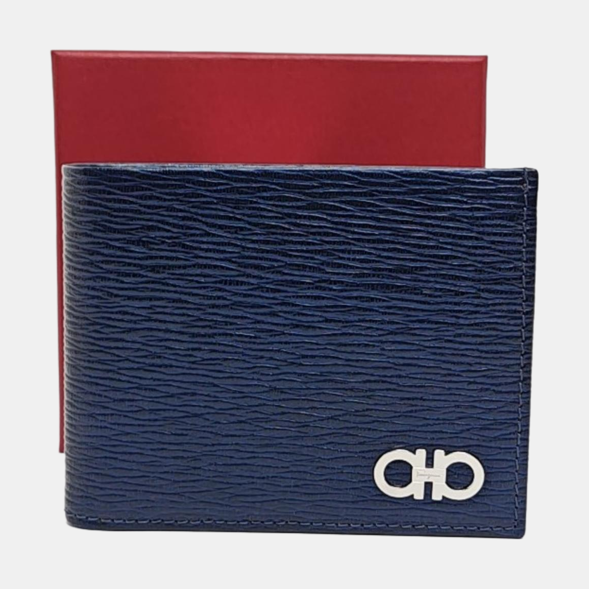 Authenticated pre-owned  Gancini Calfskin Blue Wallet - Wallet at Looply