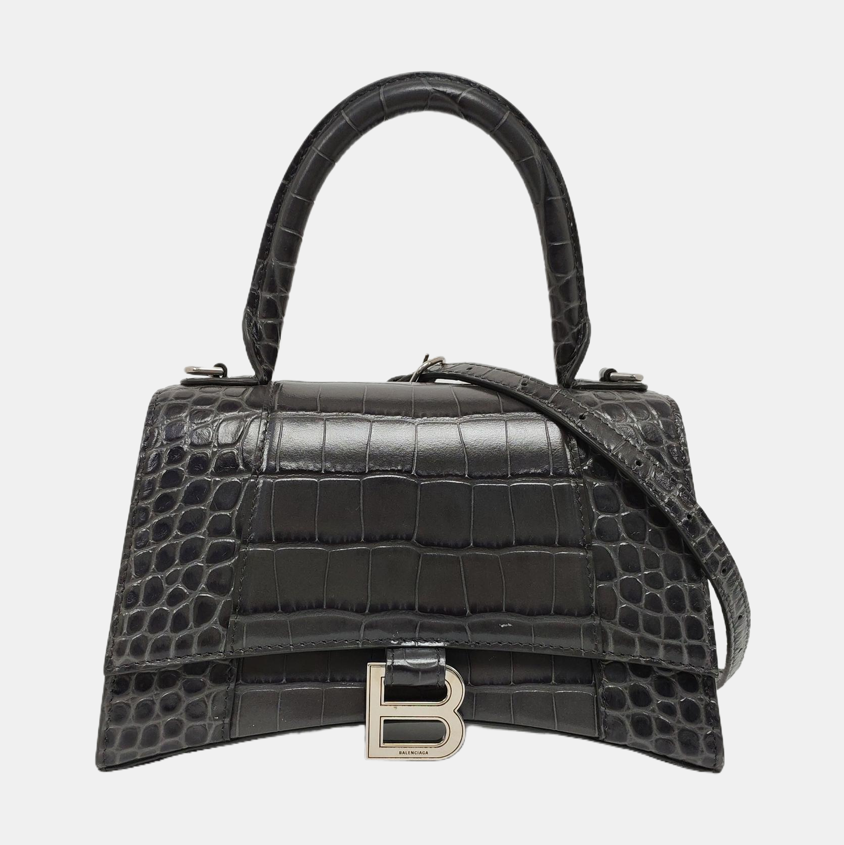 Hourglass S Calfskin Gray