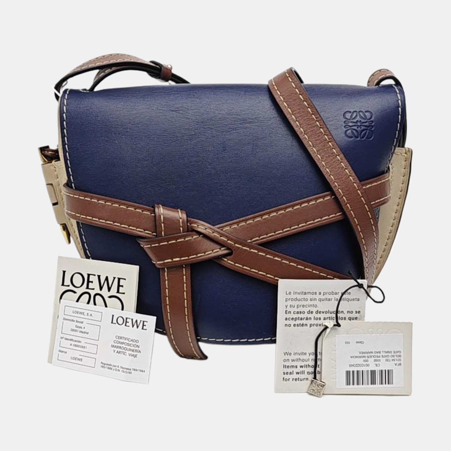 Gate Small Calfskin Blue