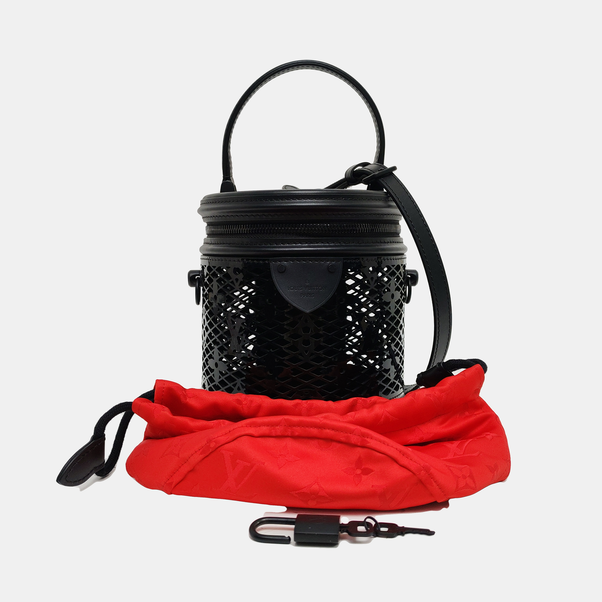 CANNES Monogram Calfskin Black