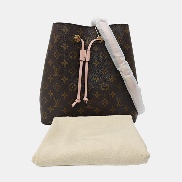 NÉONOÉ MM Monogram Coated Canvas Brown