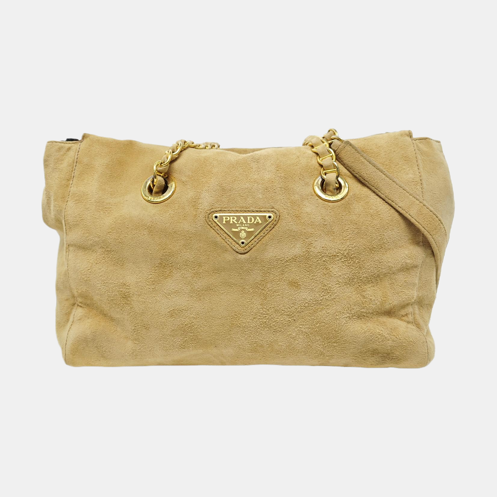 Suede Shoulder Bag Yellow