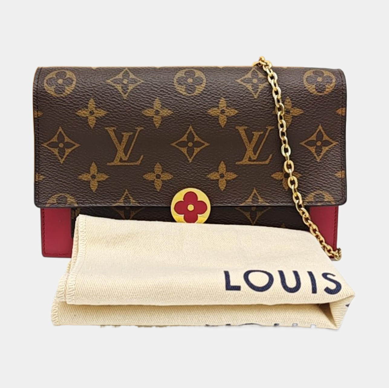 FLORE Monogram Coated Canvas Brown