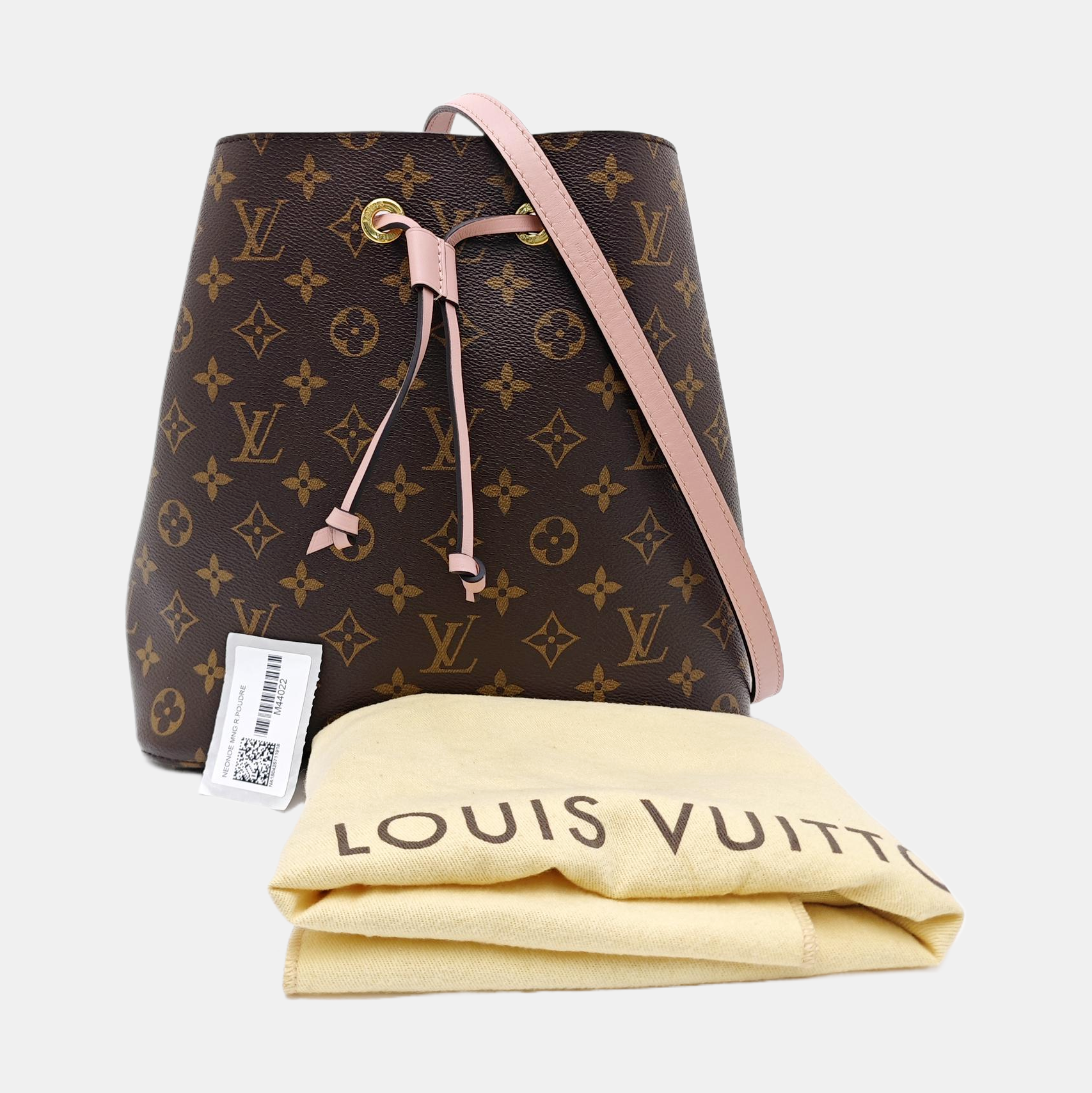 NÉONOÉ MM Monogram Coated Canvas Brown