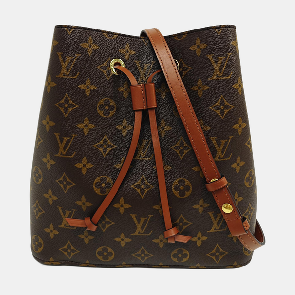 NÉONOÉ MM Monogram Coated Canvas Brown