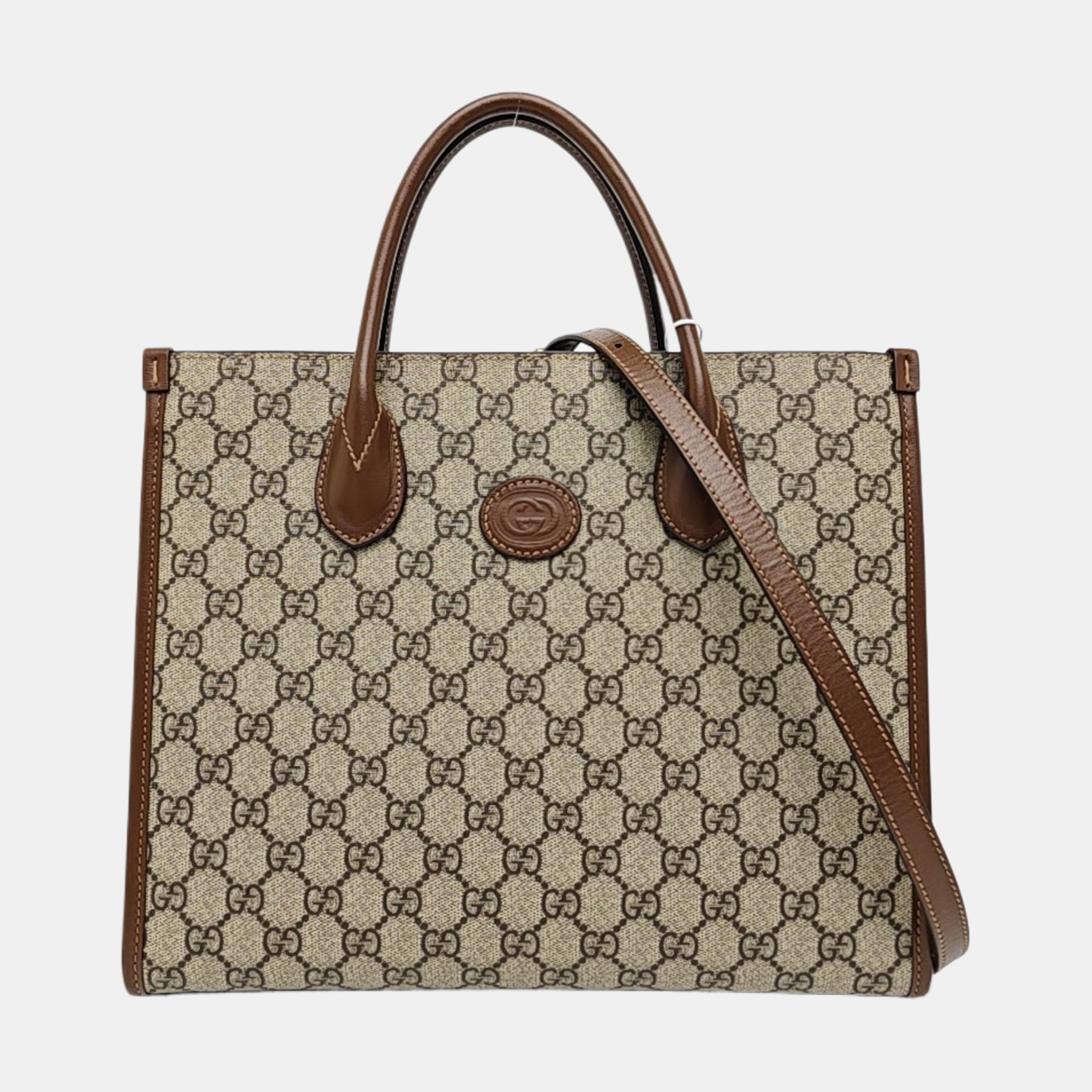Retro Small Monogram Coated Canvas Brown