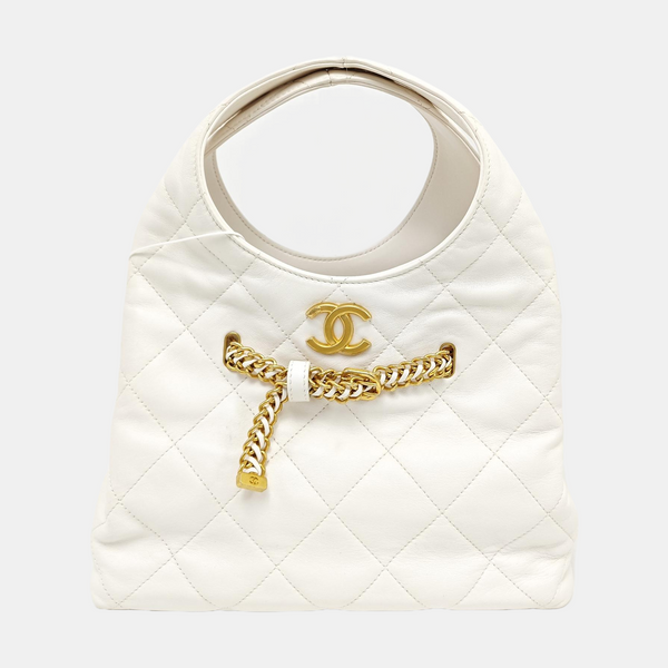 25P Quilted Lambskin White