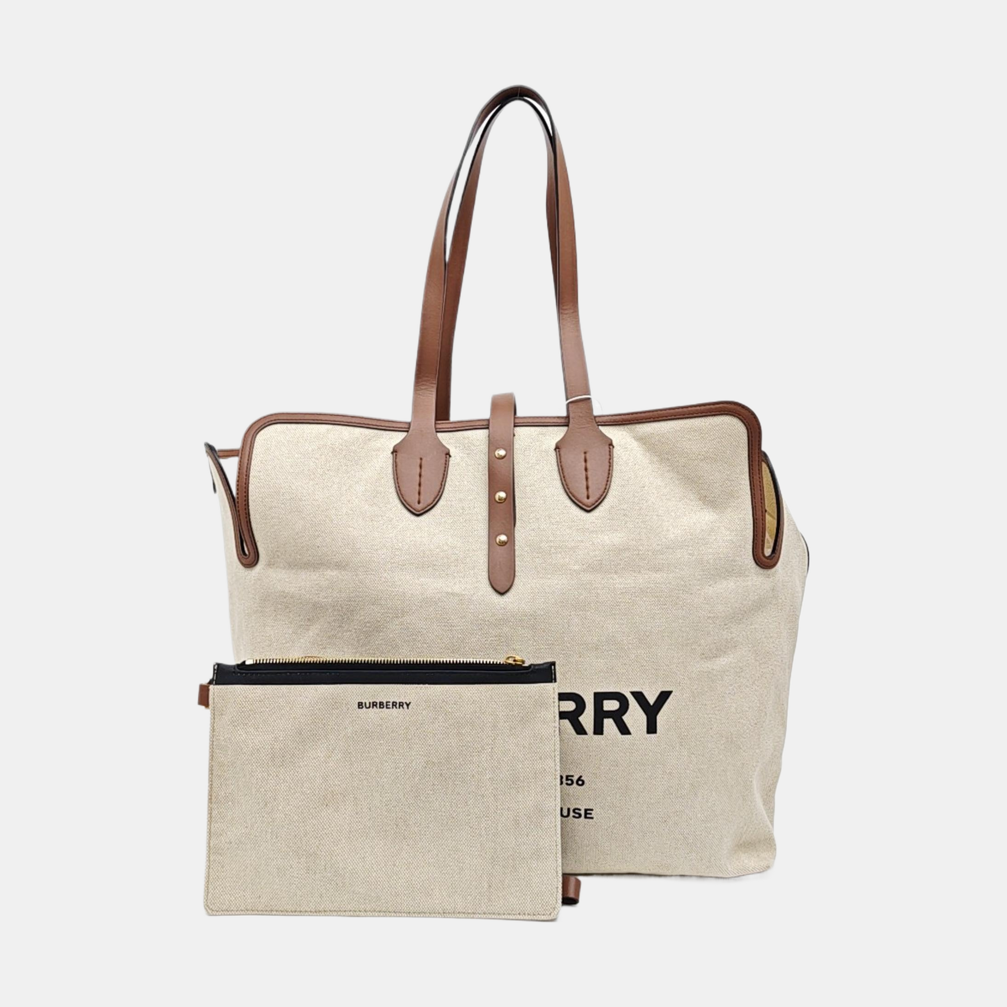 The Belt Large Canvas Beige