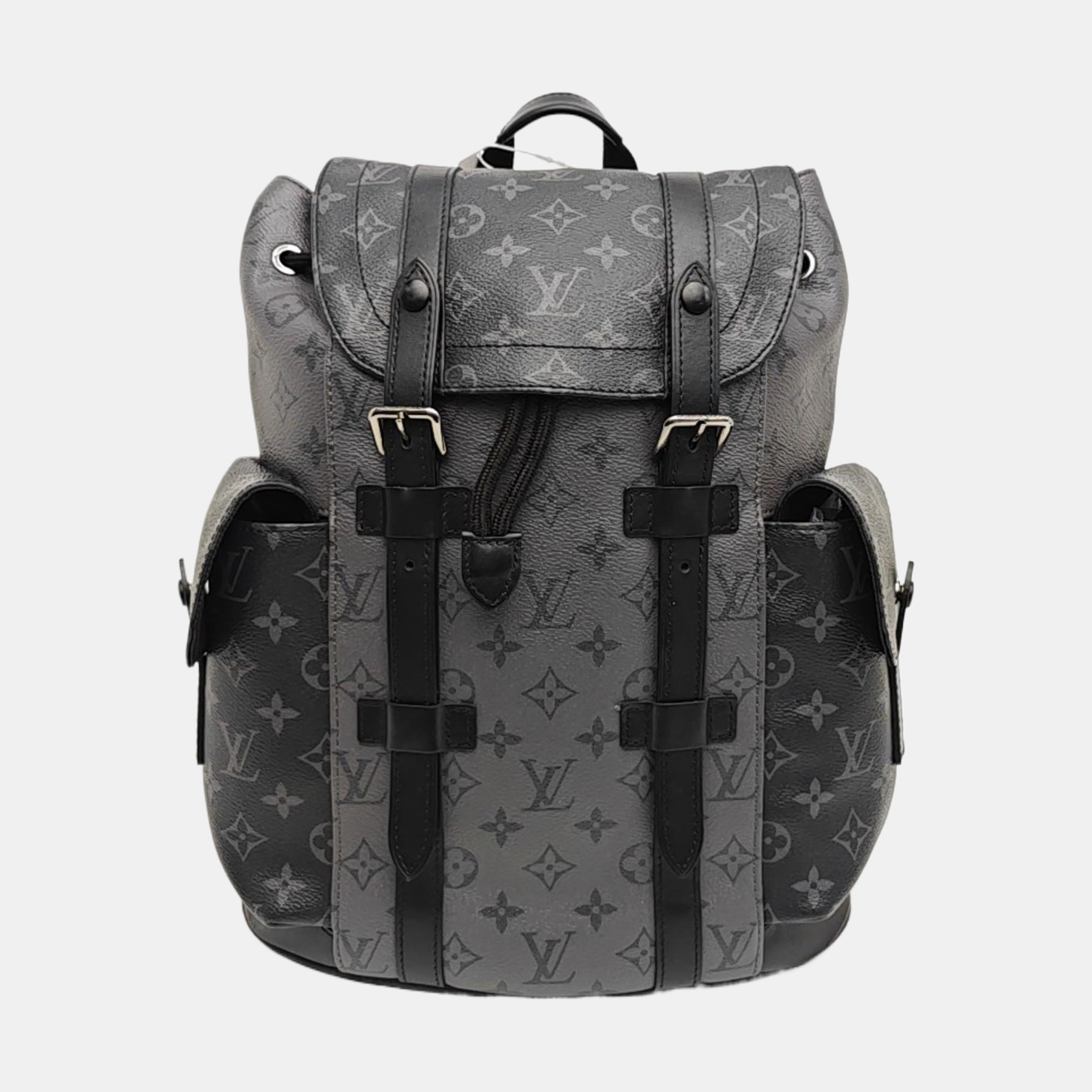CHRISTOPHER PM Monogram Coated Canvas Gray