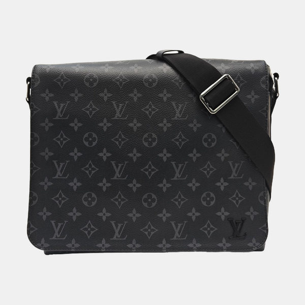 DISTRICT MM Monogram Coated Canvas Black