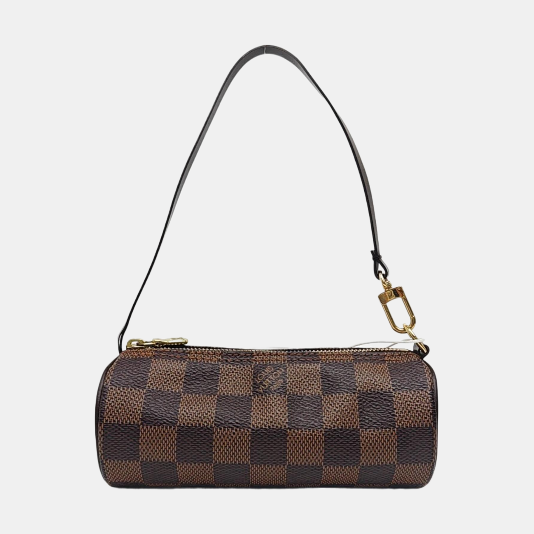 PAPILLON Mini Damier Ebene Coated Canvas Brown