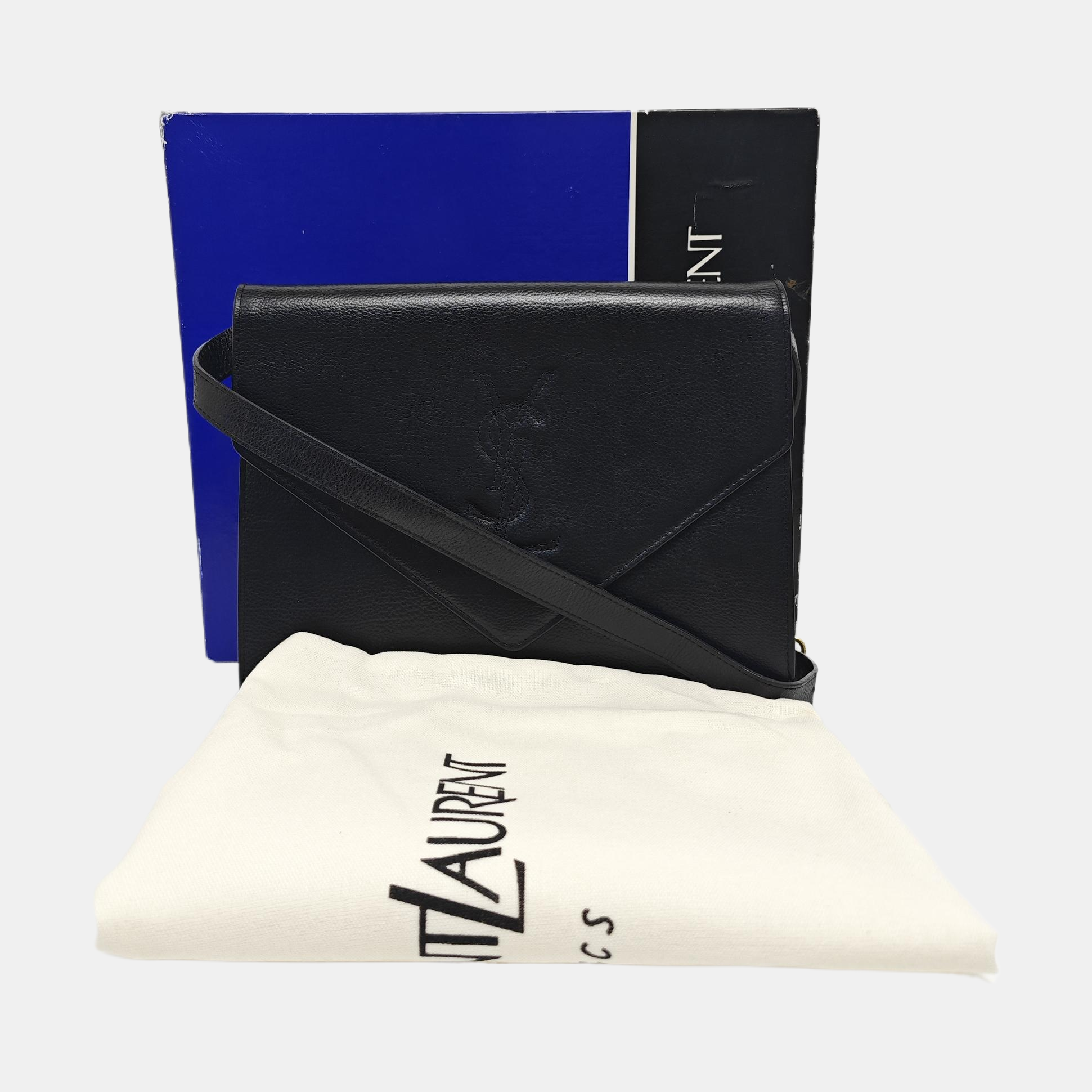 Calfskin Shoulder Bag Black