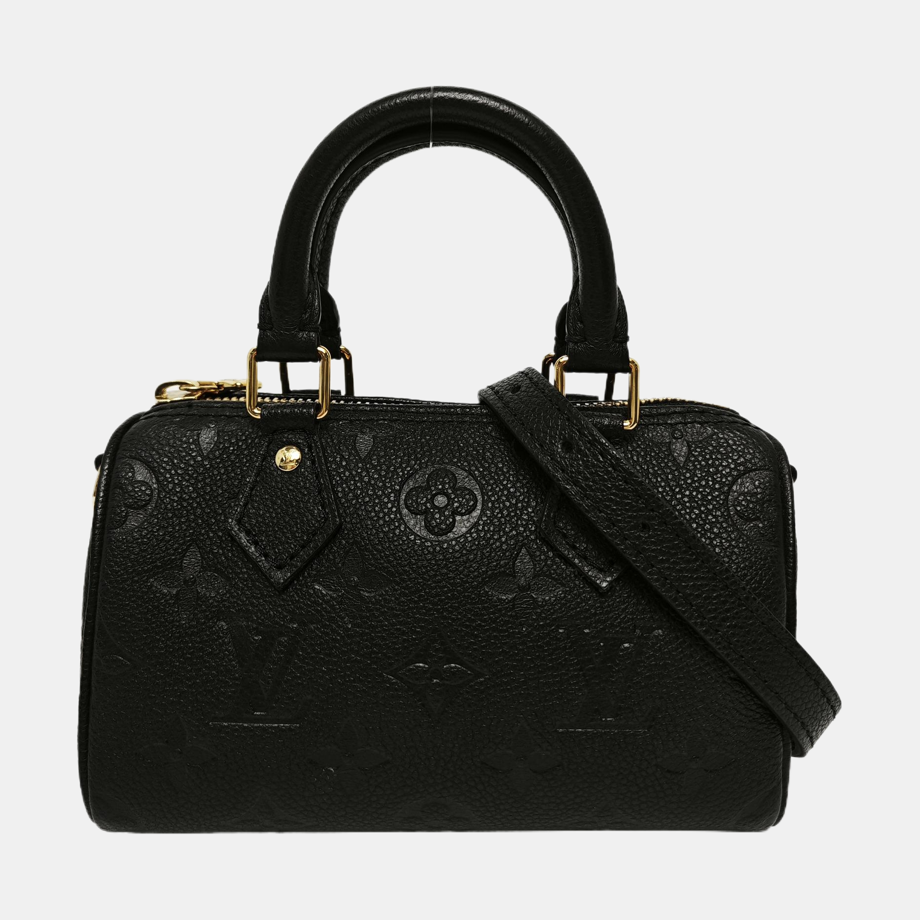SPEEDY Nano Monogram Calfskin Black