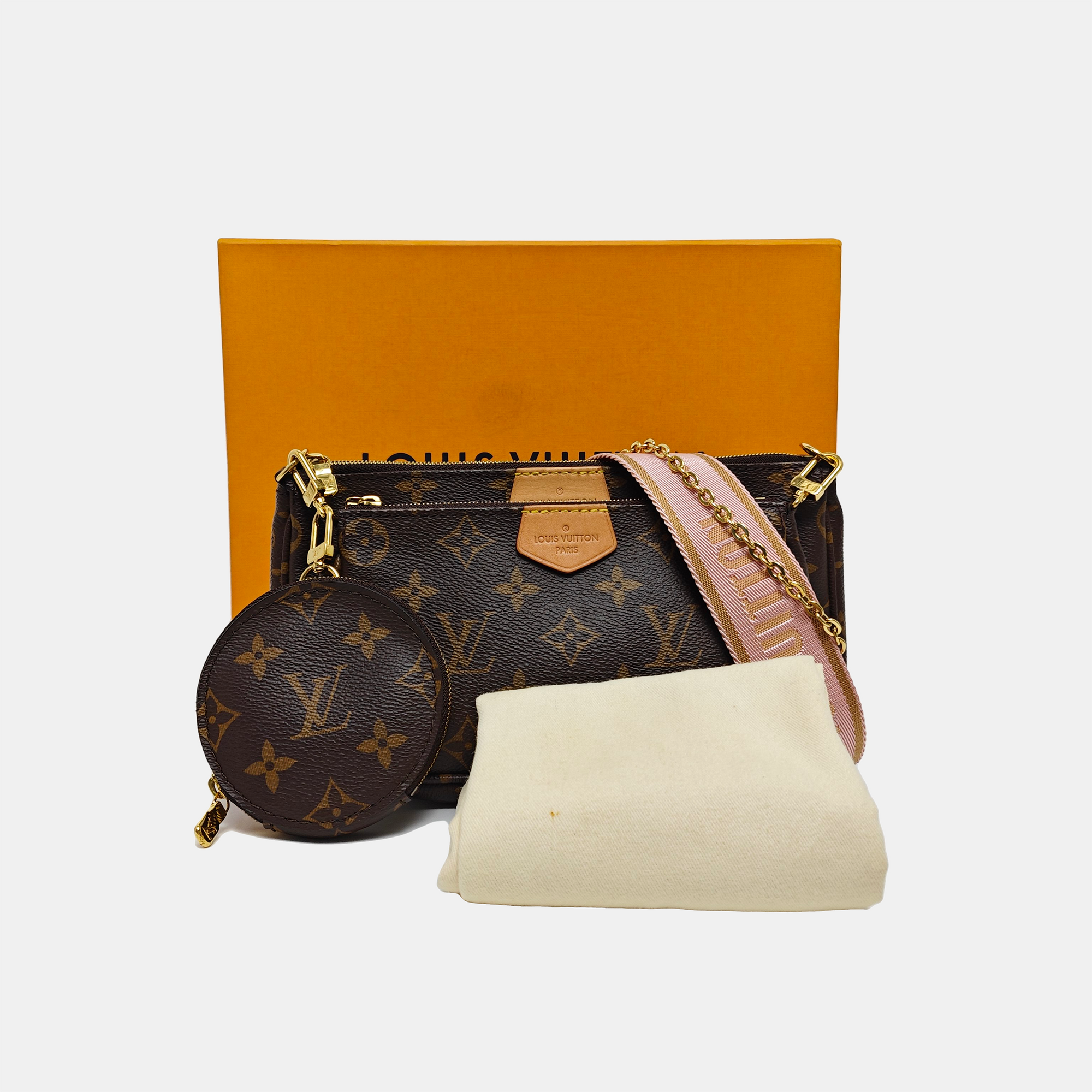 MULTI Monogram Coated Canvas Brown