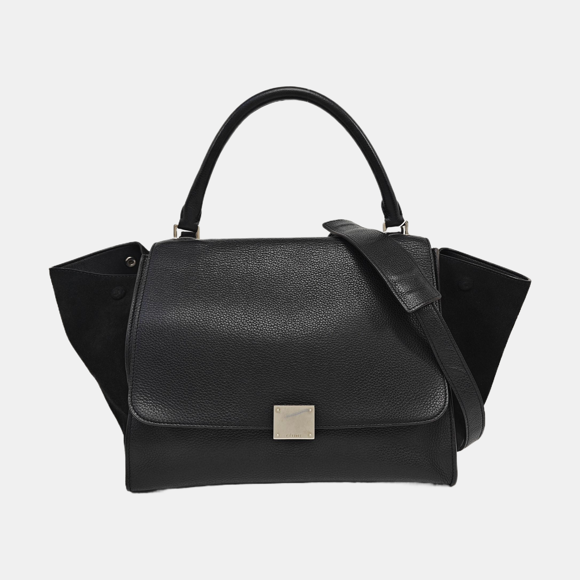 TRAPEZE Medium Calfskin Black