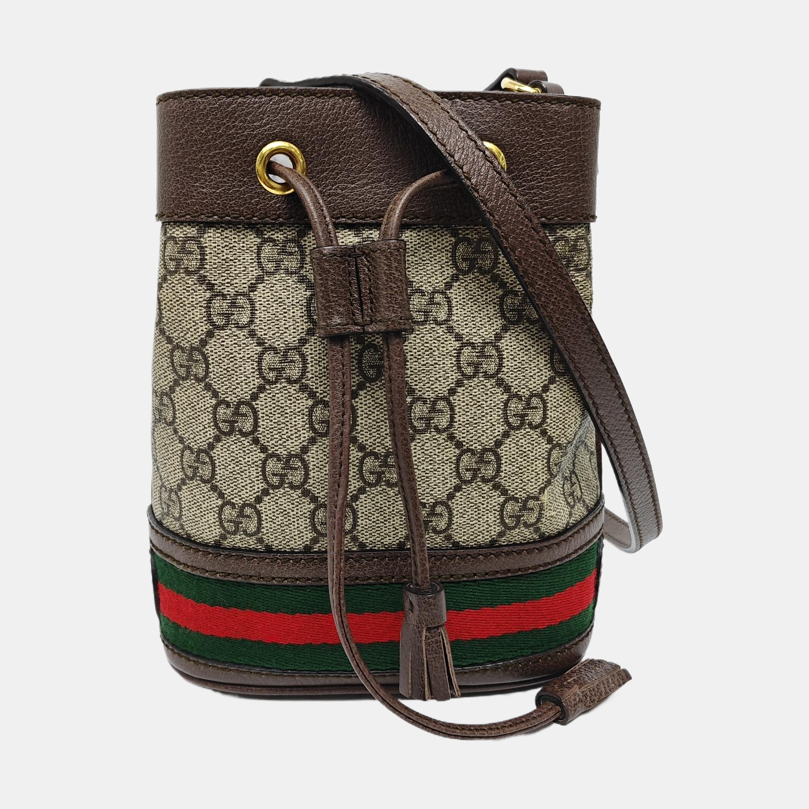 Ophidia Mini Monogram Coated Canvas Beige