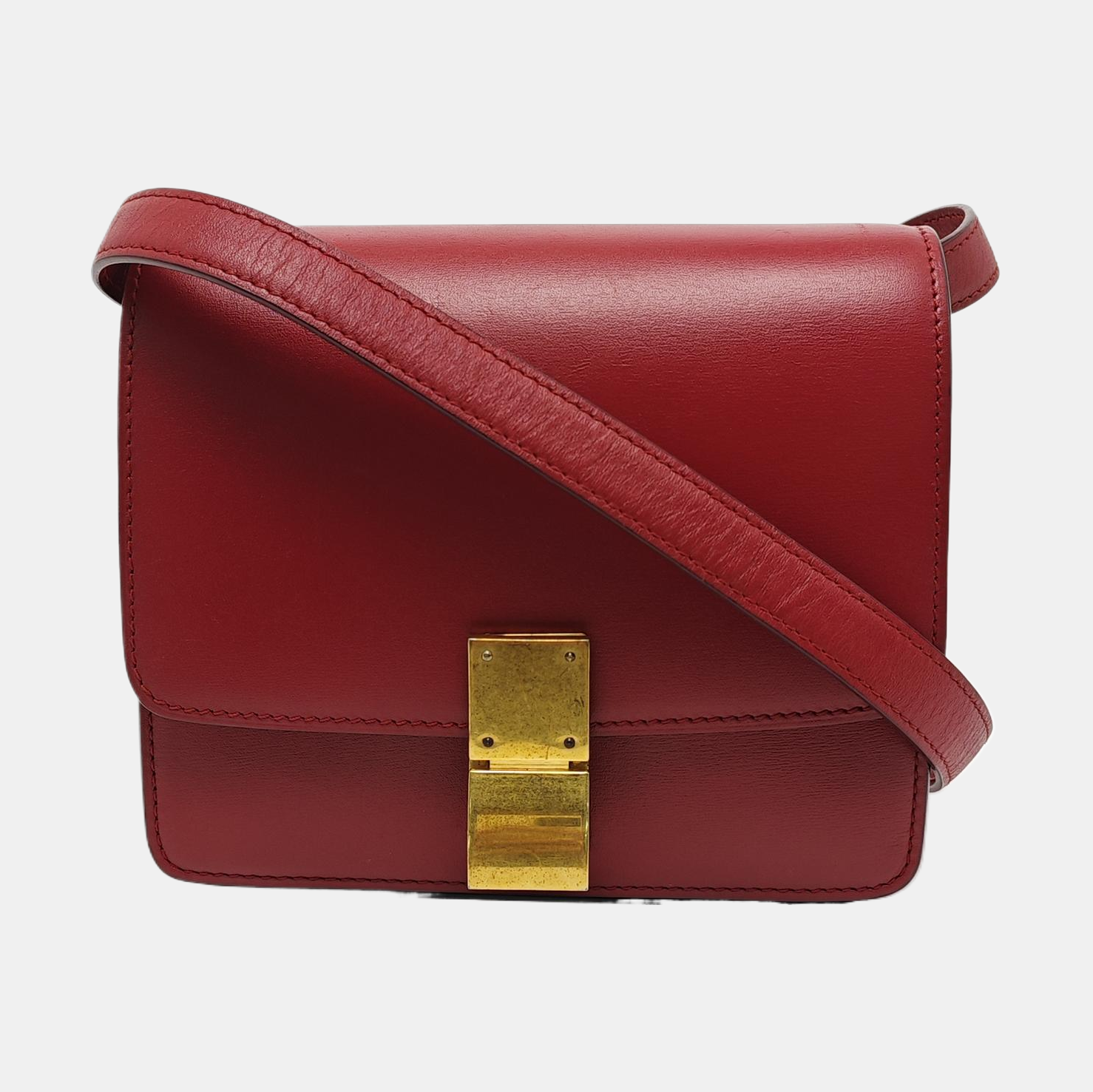 CLASSIC BOX Mini Calfskin Red