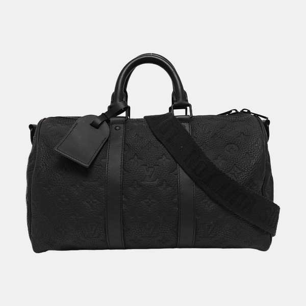KEEPALL 35 Monogram Calfskin Black