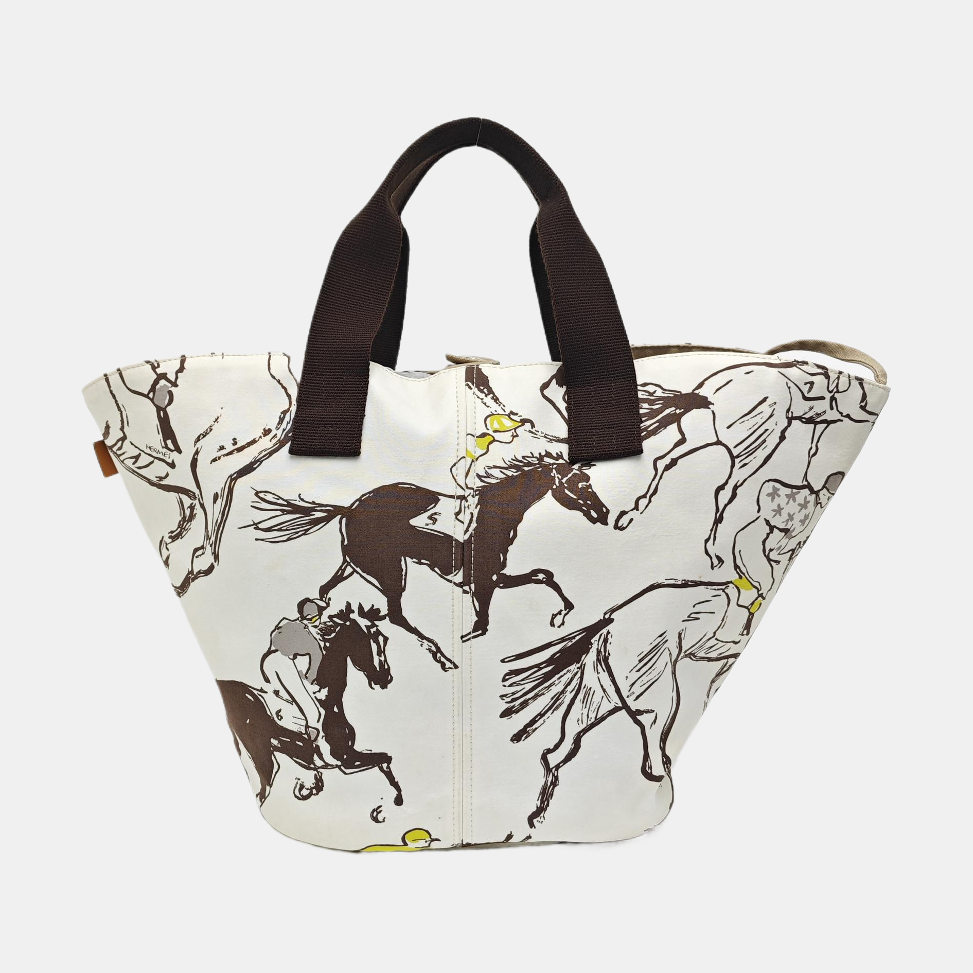 Panier De Plage Canvas White