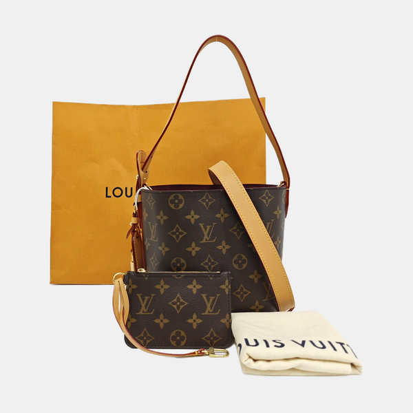 ALL IN Monogram Coated Canvas Brown