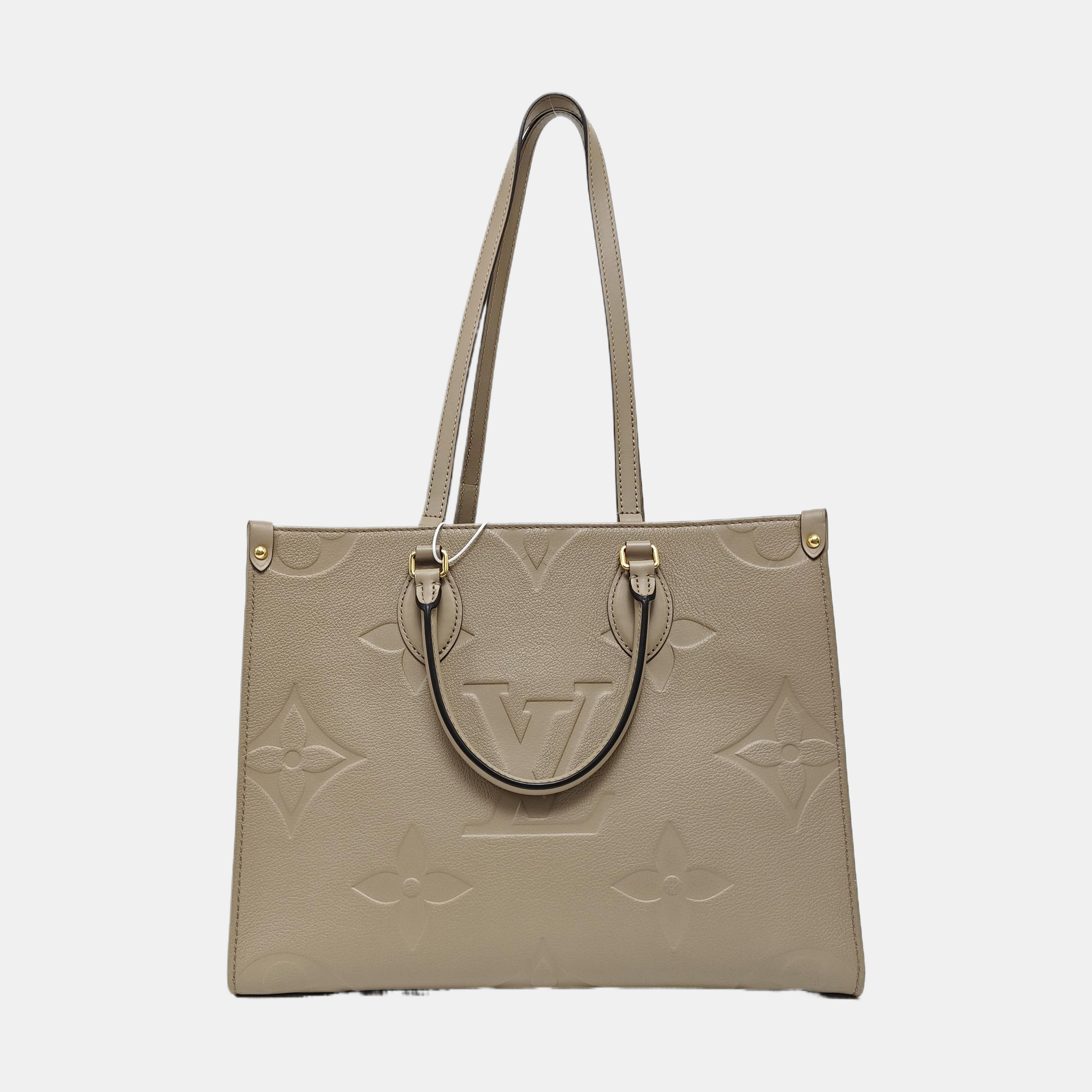 ONTHEGO MM Monogram Calfskin Gray