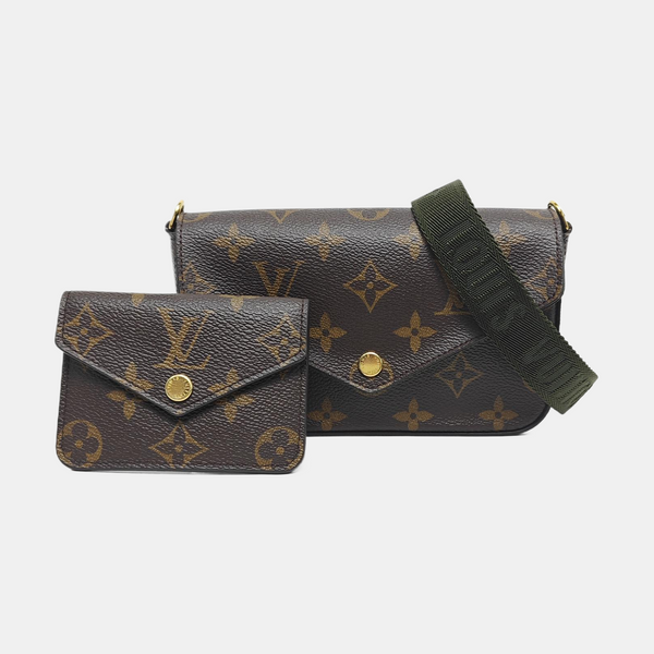 FÉLICIE Monogram Coated Canvas Brown