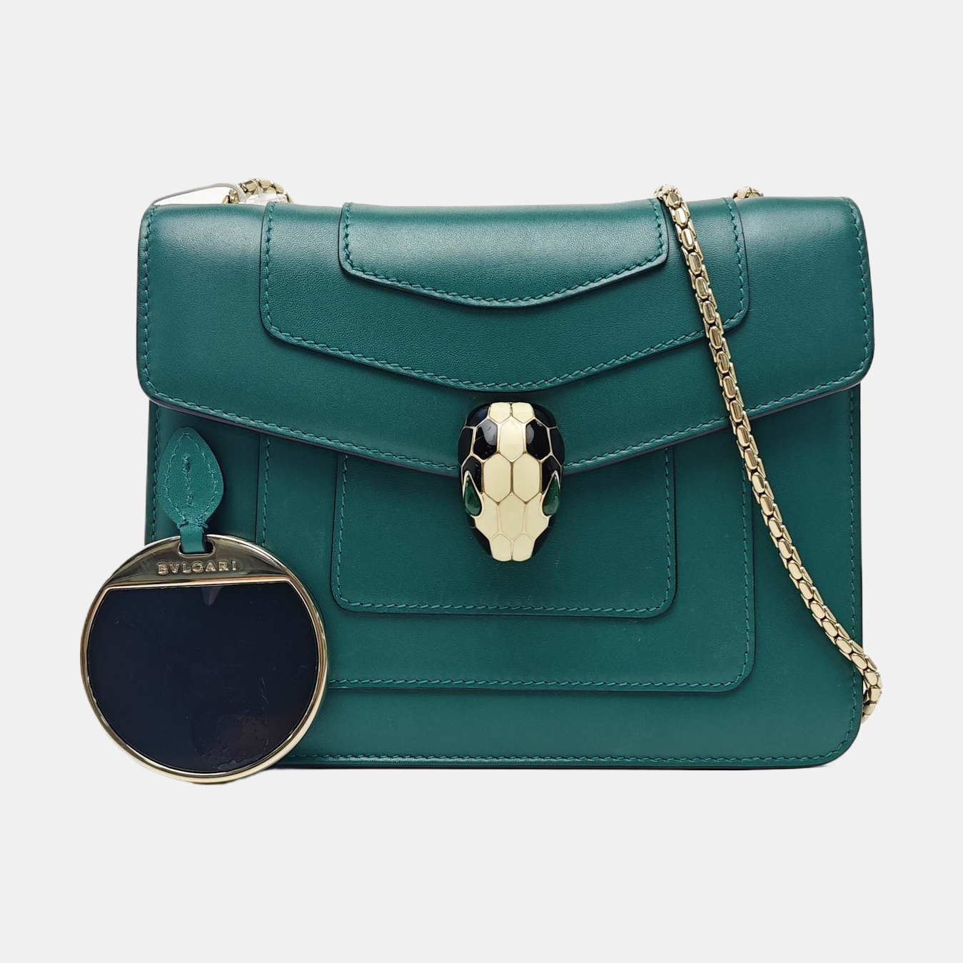 SERPENTI FOREVER Small Calfskin Green