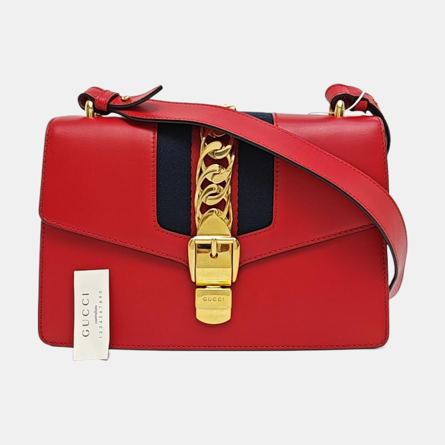 Sylvie Small Calfskin Red