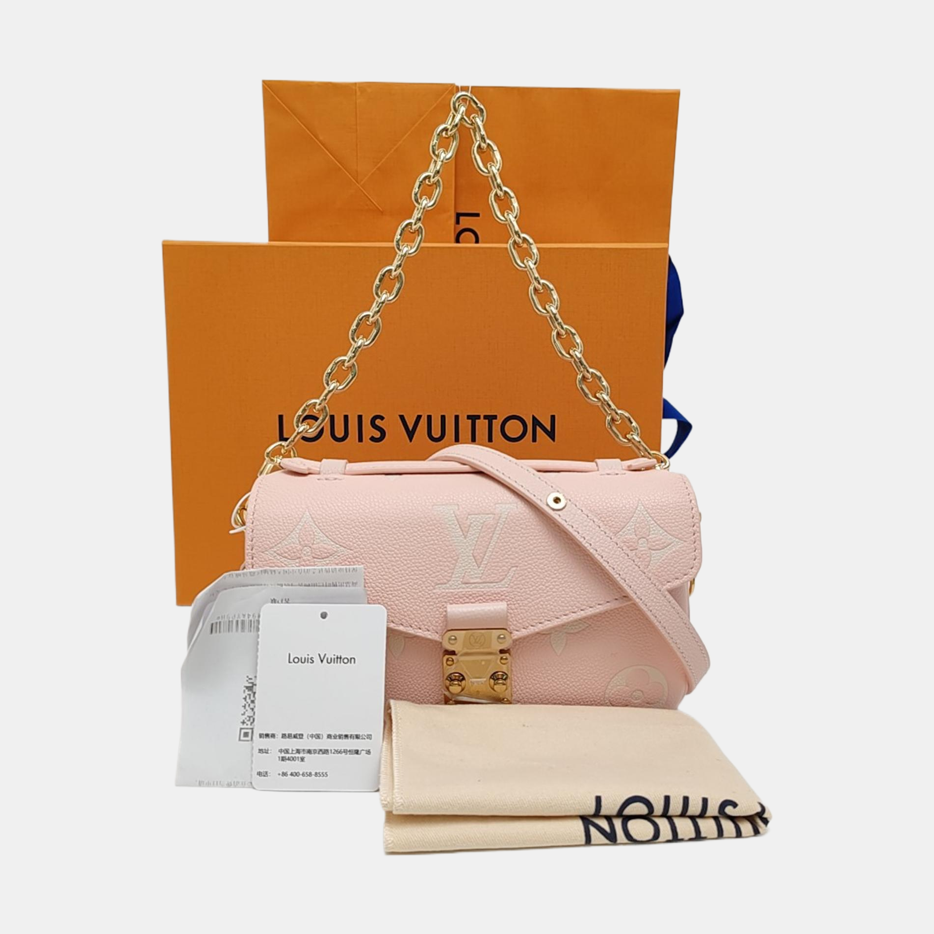 MÉTIS EAST WEST Monogram Calfskin Pink